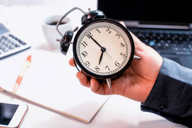 istock Business on time concept. Fresh start of the day and ready to work. 1164547406