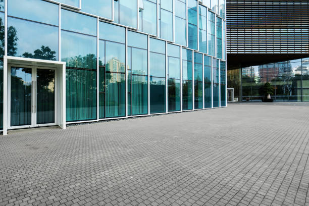 istock Empty floor and modern office building ,shenzhen,china 1164550338