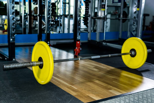istock barbell in the gym 1164553957