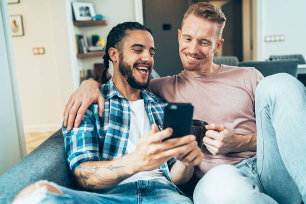 istock Happy gay couple 1164554890