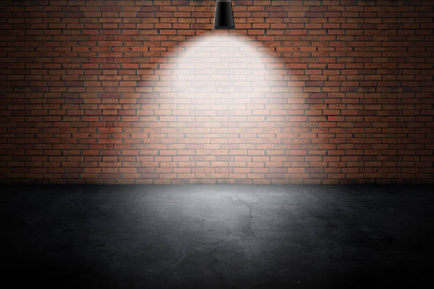 istock empty grunge urban street with warehouse brick wall 1164555259