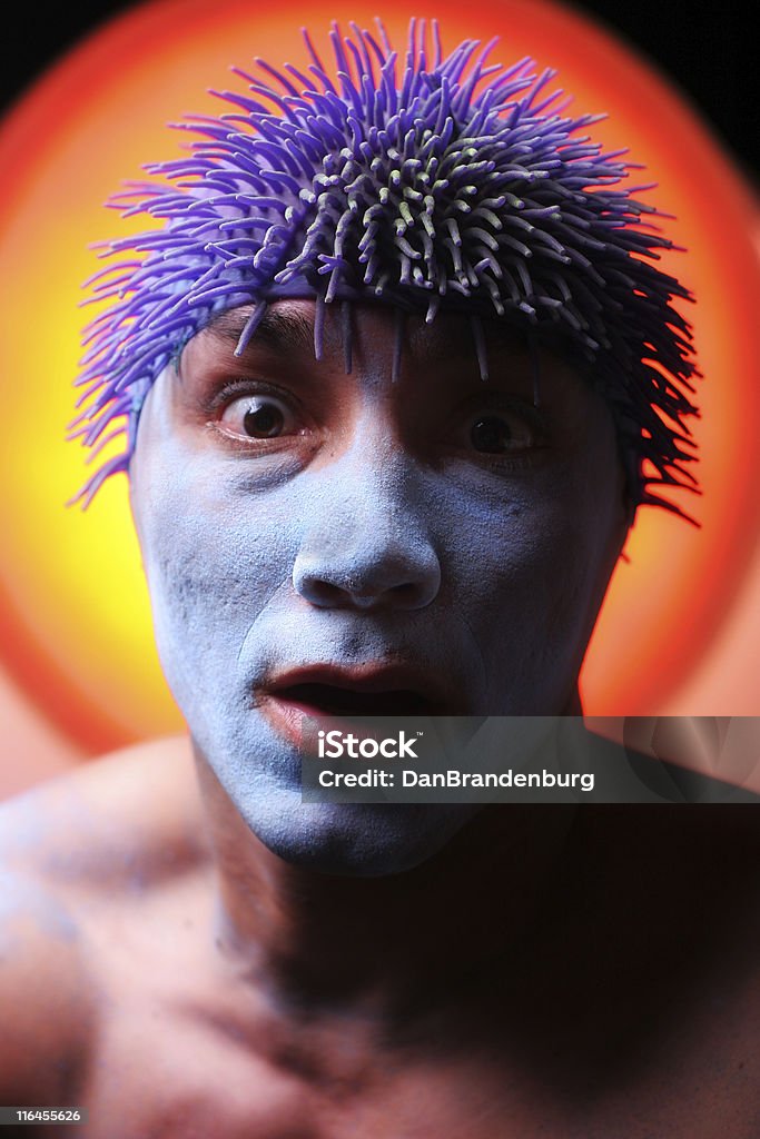 Strange God Guy from another dimension Futuristic Stock Photo