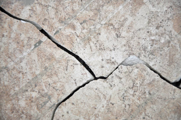 istock Cracked surface of a plaster bowl 1164559862