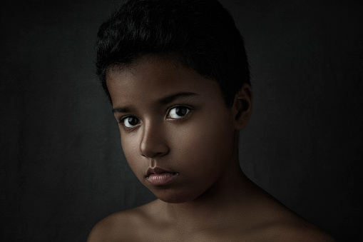 Portrait of a young latin boy
