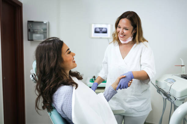 istock Young Patient is Greeting with her Doctor 1164565595