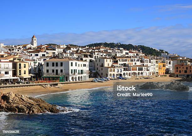 Calella De Palafrugell Costa Brava Spanien Stockfoto und mehr Bilder von Außenaufnahme von Gebäuden - Außenaufnahme von Gebäuden, Calella De Palafrugell, Dorf