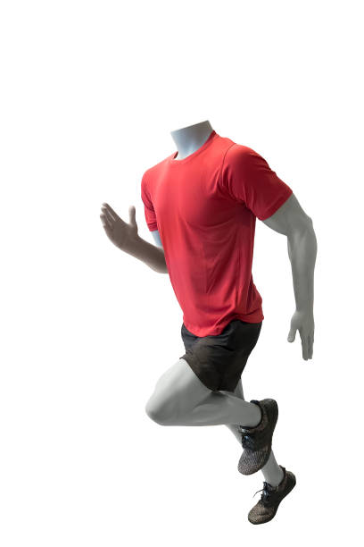 istock Running male mannequin. 1164569386