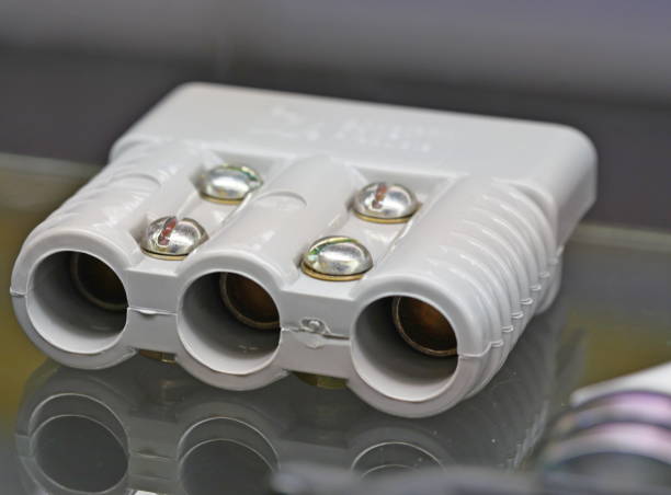 istock Plugs with metal tips for electricity low voltage 1164572038