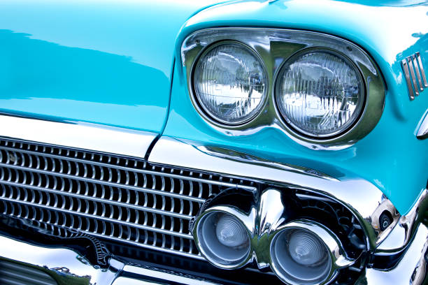 istock Front grill of an 1950’s classic car 1164573567