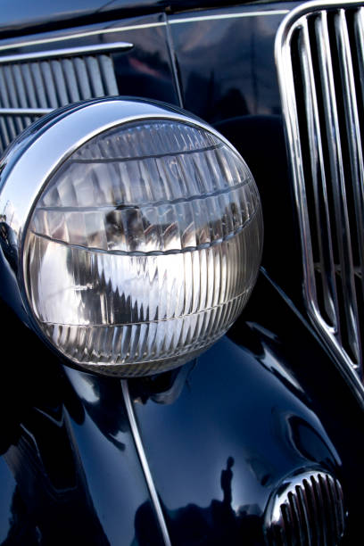 istock 1930-1940’s vintage car front headlight and partial grill 1164573595