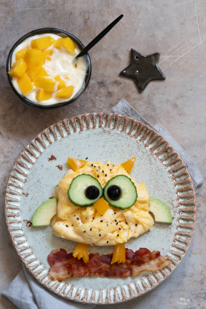 istock Owl omelette for kids breakfast 1164573825