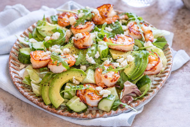 istock salad with avocado and shrimps 1164577891