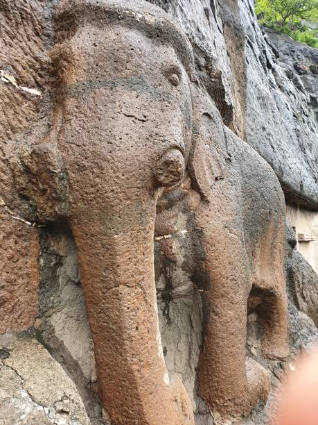 istock Elephant Sculpture at Ajanta Caves 1164578940