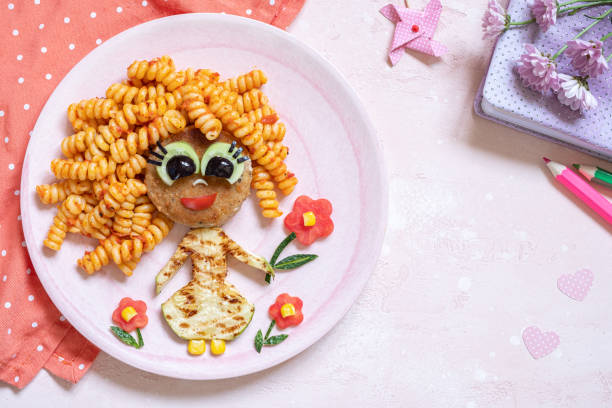 istock Funny Girl Food Face 1164579080