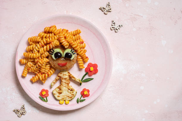 Funny Girl Food Face