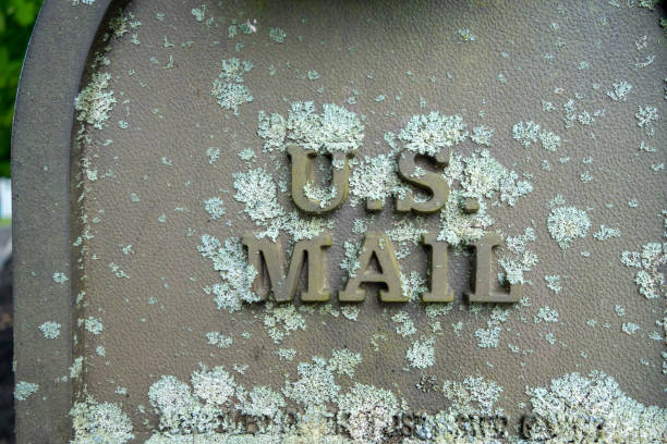 istock us mailbox with patina green blue blue weathering and coloring 1164579936