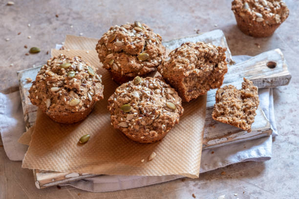 istock Healthy muffins with spices and pumpkin seeds 1164580112
