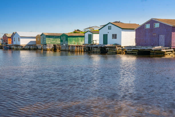 istock Old Fishing Sheds in Newfoundland, Canada 1164582455