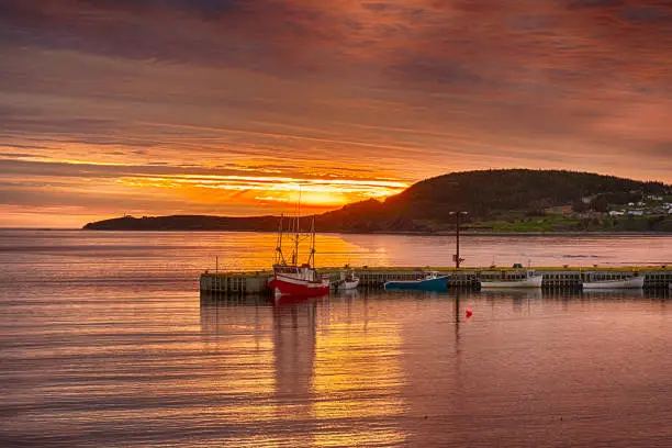 Photo of Sunset In Rocky Harbour, Newfoundland