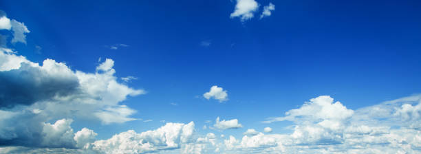 istock Blue sky clouds background. Beautiful landscape with clouds on sky 1164585067