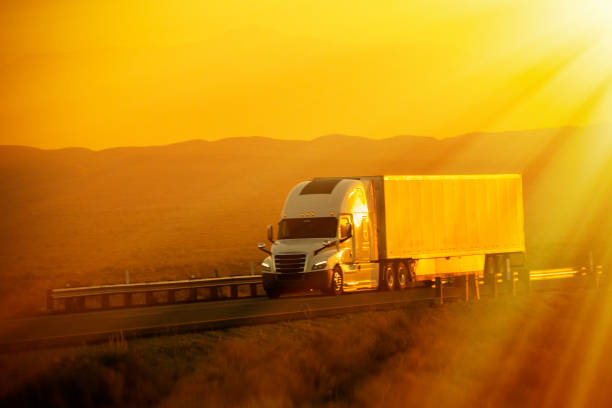 Semi Truck sunset