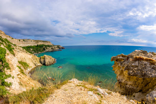 istock Picturesque sea bay 1164587418