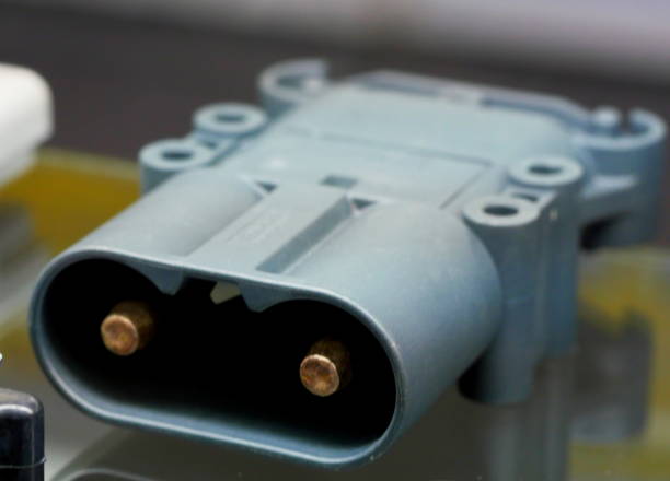 istock Plugs with metal tips for electricity low voltage 1164591186
