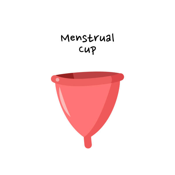 istock Menstrual cup vector illustration. Feminine hygiene eco-friendly product. 1164595015