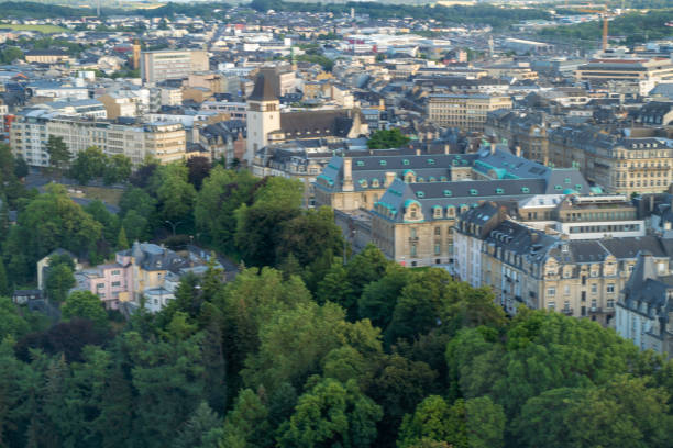 istock Luxembourg City financial district skyline view 1164595427