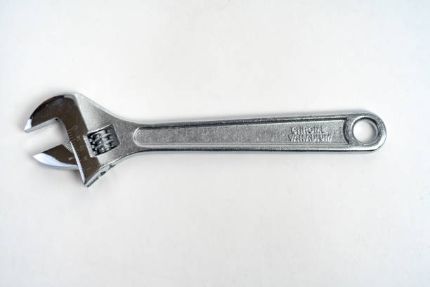 istock Crescent Wrench Isolated on White 8 inch Steel 1164597061