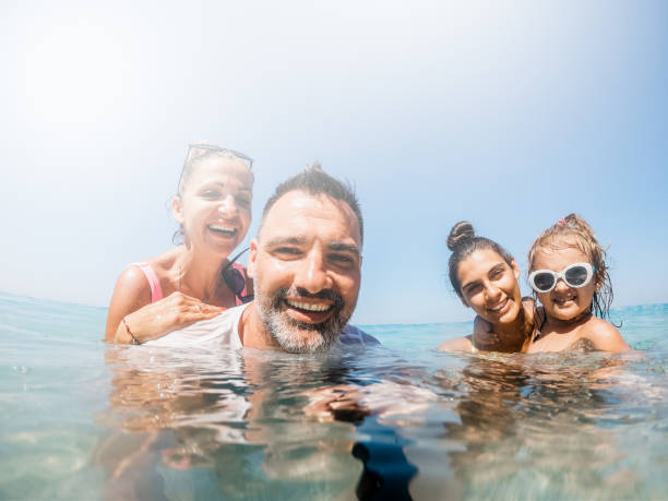 istock Family selfie at the beach 1164600120