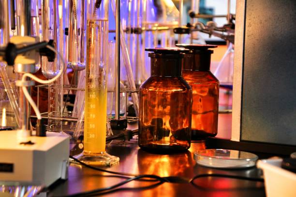 istock Test tubes and pots in a laboratory in Spain 1164600809