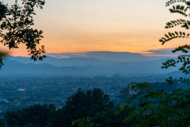 istock a colourful sunset in Tuscany in Italy 1164602505