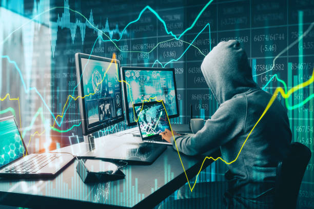 Malware and finance concept stock photo