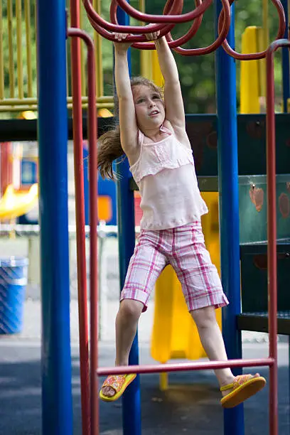 girl on playground