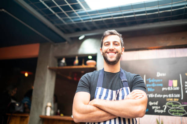 istock Portrait of young restaurant owner looking at camera 1164606556