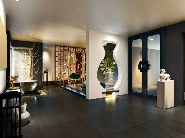 istock 3D Render of Luxury Hotel Lobby 1164612466