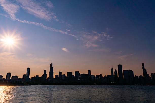 istock Downtown Chicago Skyline & Lake Michigan at Dusk 1164625998