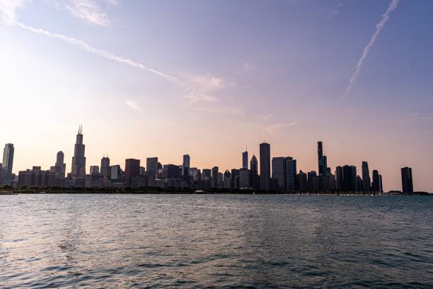 istock Downtown Chicago Skyline & Lake Michigan at Dusk 1164626000