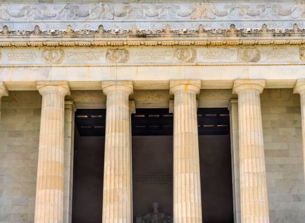 istock Tall Columns Abraham Lincoln Statue Memorial Washington DC 1164636816