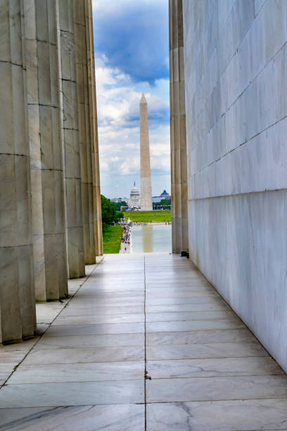 istock Tall Columns Washington Monument Capitol Hill Lincoln Memorial Washington DC 1164636821