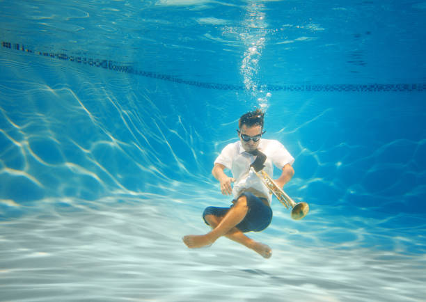 Jazz underwater trumpet