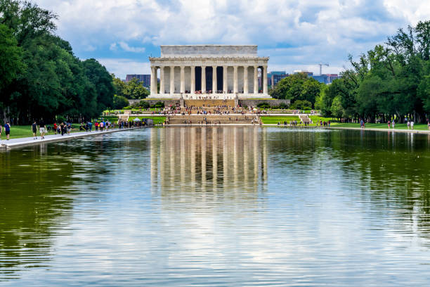 istock Reflecting Pool Reflection Abraham Lincoln Memorial Washington DC 1164636833