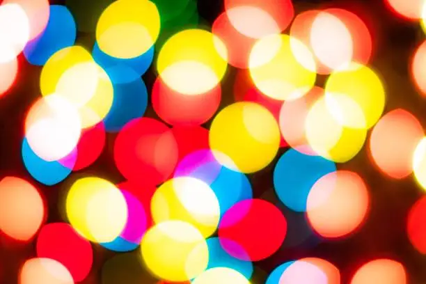 Photo of Blurred Defocused Multi Color Lights.