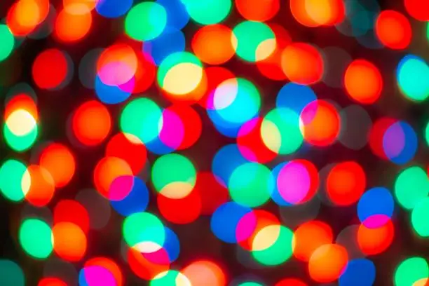Photo of Blurred Defocused Multi Color Lights.
