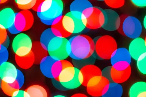 Photo of Blurred Defocused Multi Color Lights.