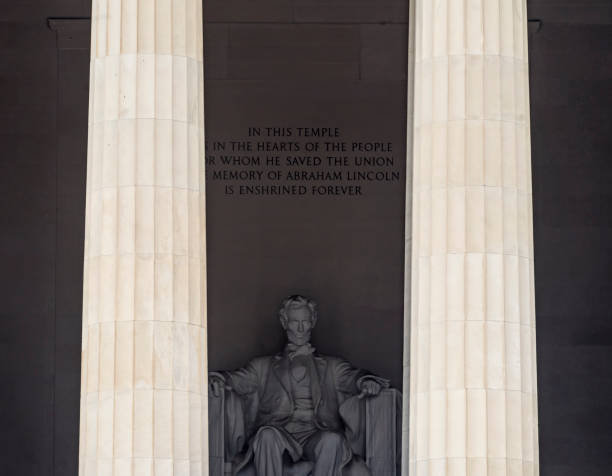 istock Tall Columns Abraham Lincoln Statue Memorial Washington DC 1164640192