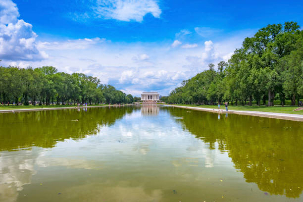 istock Reflecting Pool Reflection Abraham Lincoln Memorial Washington DC 1164640208