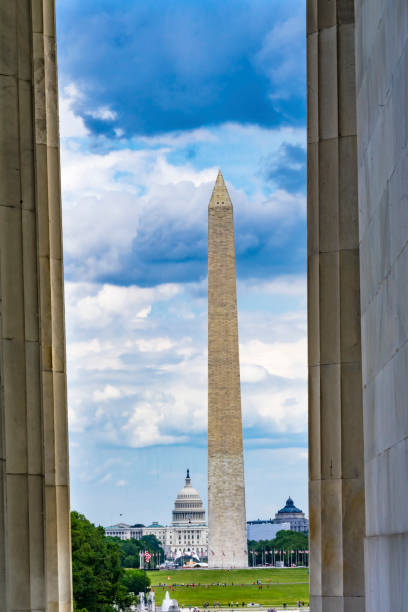 Columns Washington Monument Capitol Hill Lincoln Memorial Washington DC