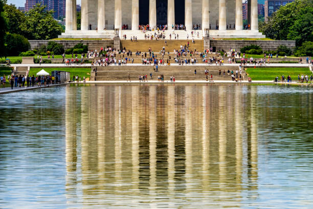 istock Reflecting Pool Reflection Abraham Lincoln Memorial Washington DC 1164644190